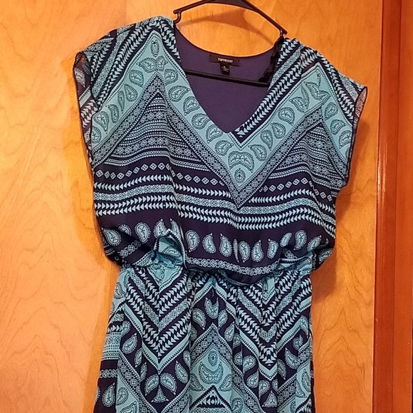 Espresso Dresses & Skirts - Sheer Short Sleeve Dress